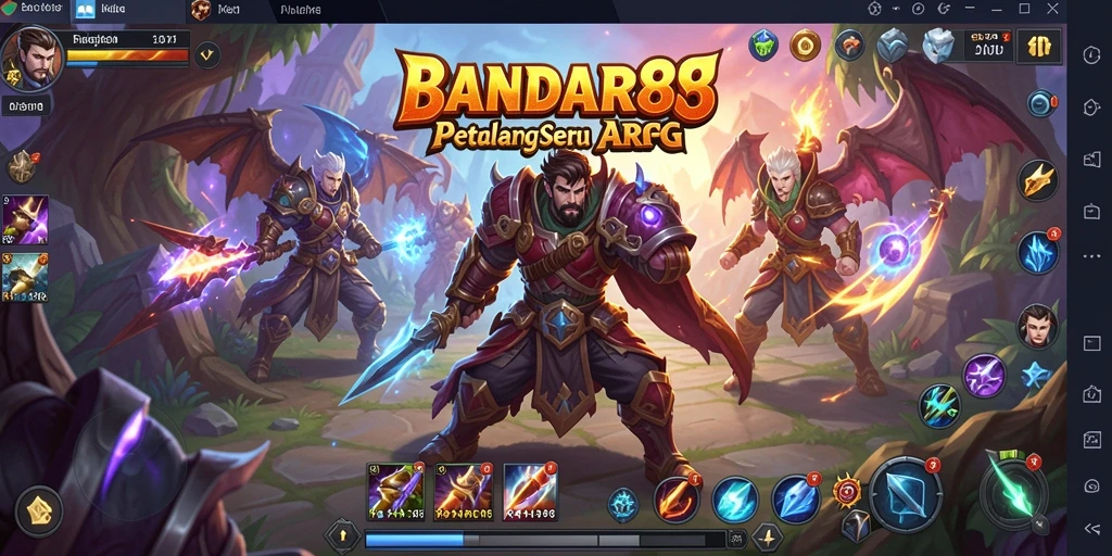 Tampilan gameplay seru dalam dunia fantasi BANDAR88