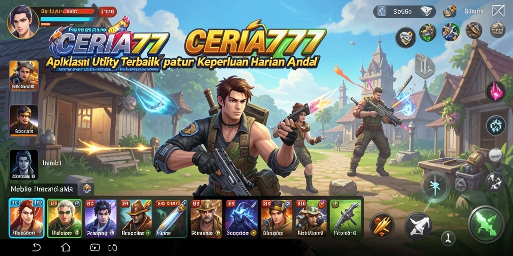 Tampilan antarmuka CERIA777 yang bersih dan fungsional.