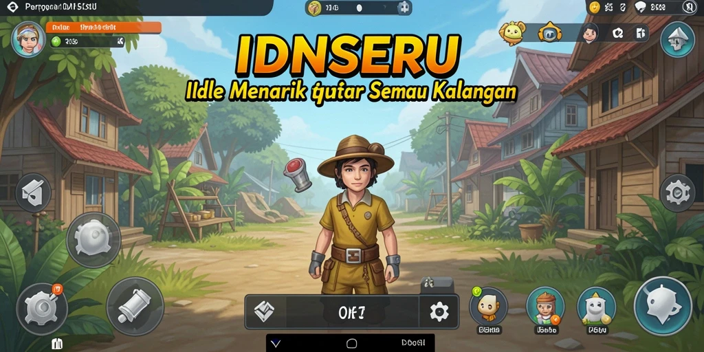 Tampilan menarik dari gameplay Idle IDNSERU yang memikat.