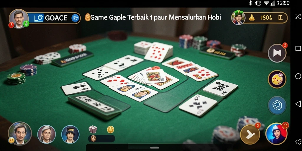 Gameplay seru LGOACE dalam permainan Gaple yang mendebarkan.