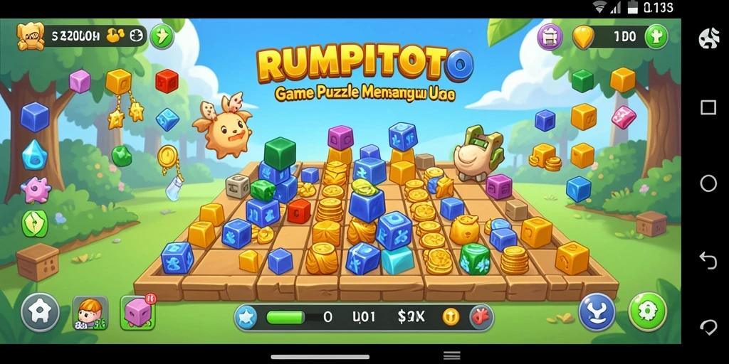 Tampilan gameplay RUMPITOTO menunjukkan teka-teki yang menarik.