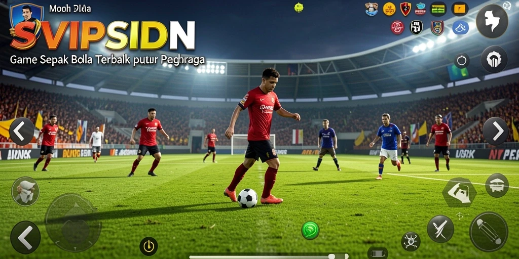 Tangkapan layar gameplay SVIPSIDN yang menampilkan aksi seru di lapangan.