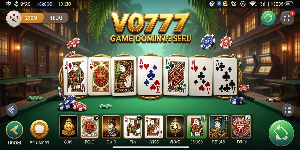 Tampilan gameplay Domino yang mengasyikkan di VO777.