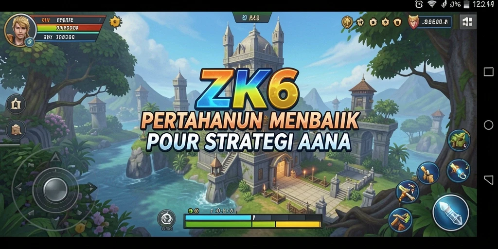 Tampilan gameplay menyenangkan dari <strong>ZK6</strong> yang menunjukkan pertempuran Tower Defense yang menarik.